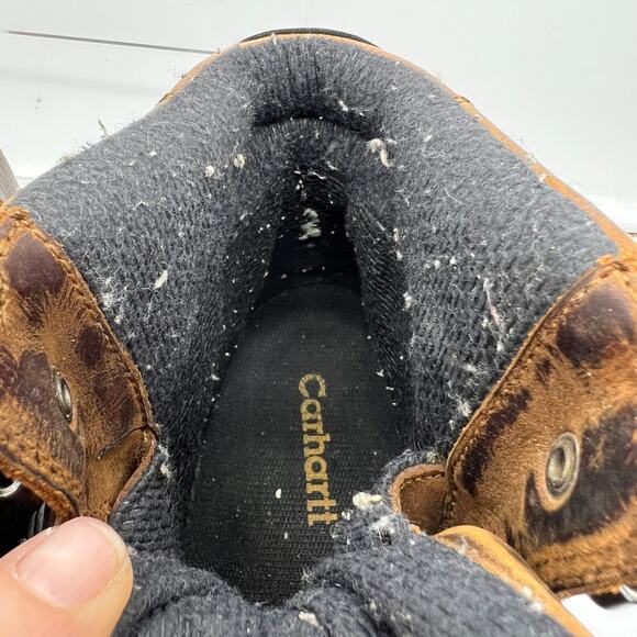 Carhartt Boots Mens 9 Brown Safety Toe Leather Work Thinsulate Insulation main image 5